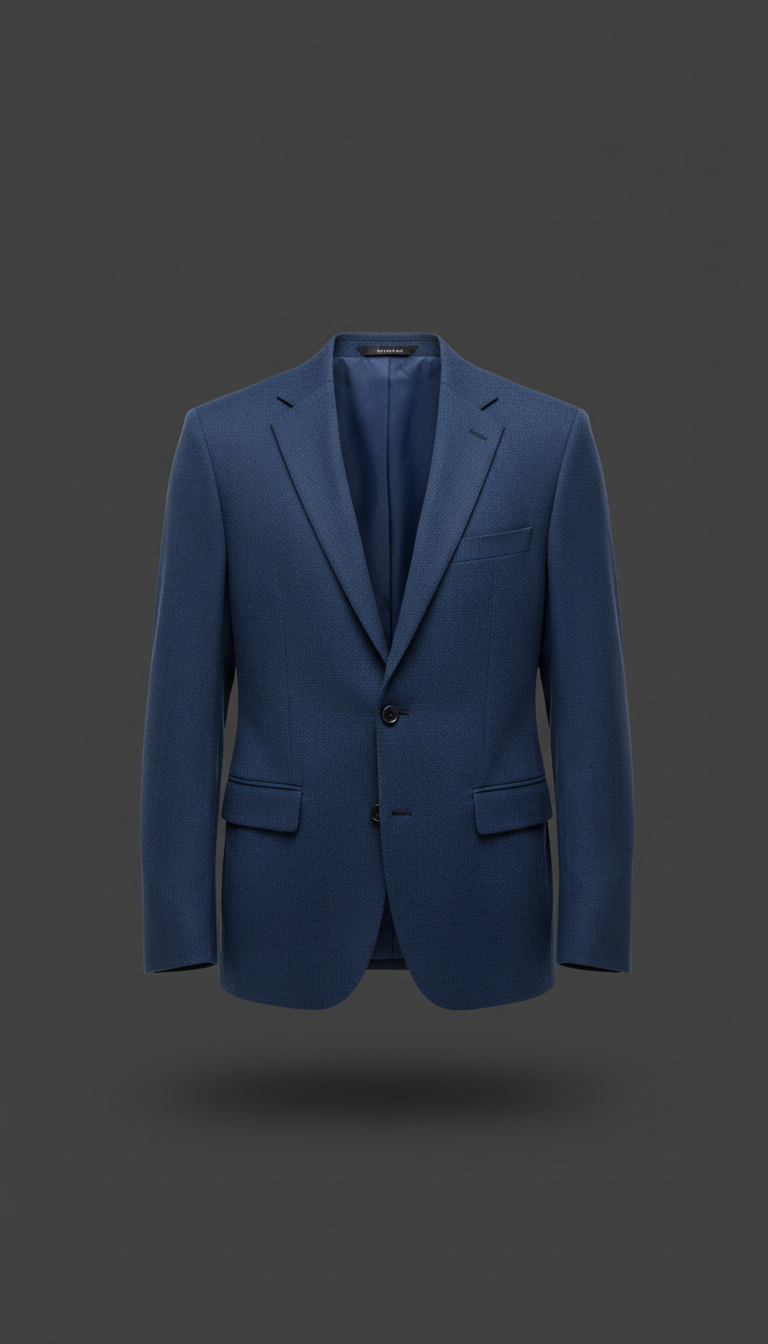 Urban Blue wool-blend blazer